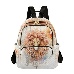 Lion Mini Backpack Purse for Women Travel Bag Lightweight Shoulder Bag😒